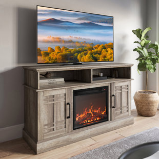 Cabinets with deals electric fireplace